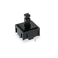 E-Switch 320.03E11.08BLK Tactile Pushbutton Switch Tactile, SPST-NO, Off-(On), Through Hole