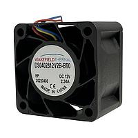 Wakefield Thermal DS0402812V2B-BT0 Tubeaxial DC Server Fan, 40x40x28mm, 12VDC, 35.0CFM, 2.34A, 28.08W, 67.5dBA, Ball, 4 Leads