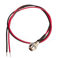 BIVAR MPR5HDW12.0 Indicators 5mm HE Red Diff 12in Mtl Panel Mnt Ind.