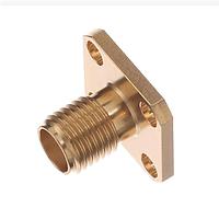 Radiall R125411000W Panel Receptacles SMA / SQUARE FLANGE JACK RECEPTACLE WITH EMI GASKET FOR PIN 0.3MM