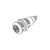 BIVAR PM5-A17B28V Indicators IP67 Blk Al Blu 17mm 465nm 400mcd Diff