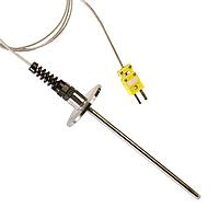 OMEGA TCV-TU-0300-40-CB-40 Vacuum Flanged Thermocouple Probes with Extension Cable (T, 400 °C)