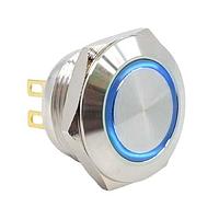 E-Switch PVT4FS4SS344 Anti-Vandal ANTI-VANDAL, 50mA 24VDC, SPST Off-(On), Panel Mount, Front Solder