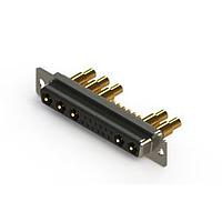 EDAC 628-17W5222-5T1 Mixed Contact D-Sub Connectors Vertical Combo Dsub