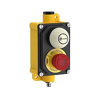 Banner Engineering SSA-EBM-12EB1Q12K50T Emergency Stop Switches E-STOP Button Metal 2NC 1NO Legend; K50 in BENC Enclosure, E-Stop with 12-pin M12 Integral QD,sprf 24057