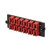 Panduit FAPV0624RDMPO Fiber Optic Cable Assemblies Opticom 100G MPO fiber adapter panel, 6-