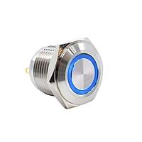 E-Switch PV6F240SSG-3R1 Anti-Vandal Anti-vandal, SPST, Off-(On), Panel Mount, Front, Silver, LED, RGB, IP65