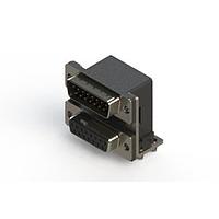 EDAC 663-015-364-047 Dual Port D-Sub Connectors Right-angle Dual Port D-Sub Connector
