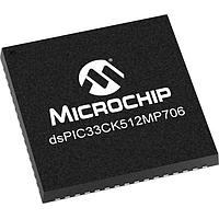 Microchip Technology dsPIC33CK512MP706-I/MR Digital Signal Processors & Controllers - DSP, DSC dsPIC33C 100MHz,512K Dual Panel Flash,128K RAM,CAN-FD,OpAmps,12bit ADCs,PWM