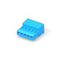AMP Connectors - TE Connectivity 3-641239-5 Receptacle Housing RCPT 5P BLU 30 AU