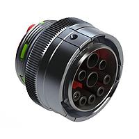 Amphenol SINE Systems AHDBM06-24-91SN Receptacles Size 24, 9 Position ISOBUS Plug, Socket, Normal Seal, Wide Thread Adapter (WTA), Break-Away