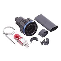 Amphenol Socapex 35498ZN Circular Sz 19 Plg Kit w/ EMI Backshell Wire 1.6m