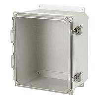 OMEGA OM-AMU1084F Fiberglass Enclosure Solid/Clear Cover, NEMA3R/4X Indoor/Outdoor