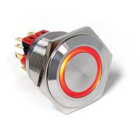 E-Switch PV8F2T0SS-31D Anti-Vandal Switches Illuminated, Sealed Anti-vandal switch