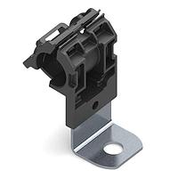 HellermannTyton 151-01973 Ratchet Clamp Ratchet P-Clamp, 0.52 - 0.77" Bundle Dia, 90 Long, 0.41" Hole Dia, PA66HIRHSUV/SS304, Black, 200/ctn