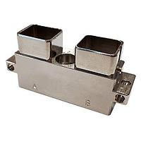 Amphenol Air LB France SIM2D42K Rectangular MIL Spec Connectors Receptacle Standard 2 Modules Metallic Shielded Bright nickel Without polarization