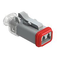 Amphenol SINE Systems AT06-2S-LED1220 2-Way Plug 2-Way LED 12V Clear SR01 Grey