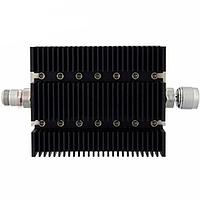 Fairview  SA6NFNM100W-30 30 dB Fixed Attenuator N Female To N Male Directional Up To 6 GHz Rated To 100 Watts With Black Aluminum Heatsink Body