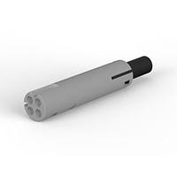 AMP Connectors - TE Connectivity 293411-3 Socket Connector 4 POS LO VOLT REC CONN GRY