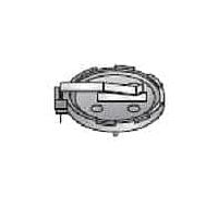 Eagle Plastic Devices 122-2520-GR 20 mm Battery Holder 20MM THRU HOLE BLACK