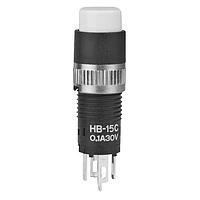 NKK Switches HB15CKW01-B Subminiature ON-(ON) RND SLDR LUG WHITE CAP