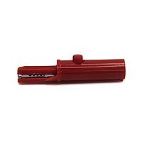 Mueller BU-161-2 RF Connector Accessories INSULATED ALLIGATOR CLIP W/4MM SOCKET RED