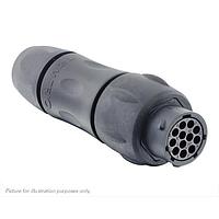 Eaton Souriau-Sunbank UTSX1JC1412S Receptacles In line receptacle, with cable gland backshell, for 12 female contacts, IP68/69K