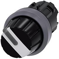 SIEMENS 3SU10322AF600AA0 Rotary Knob SEL SW, 2POS, MTND, KNOB, WHT