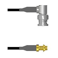 Amphenol Custom Cable Q-0E02Y0008018i RF Cable Assemblies BNC-RP/SMA-SJB RG58 18I
