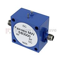 Fairview SB3000 SMA Bias Tee From 10 MHz to 3 GHz Rated To 3000 mA And 50 Volts DC