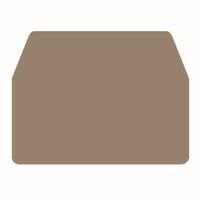 Weidmuller 1754190000 End Plate 1.5/R3.5 BEIGE