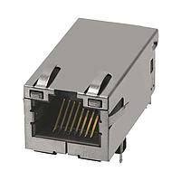 Bel Fuse 2250886-1 Magnetic Jack MagJack Connector 1X1 10G 4PPoE 100W -40 to 85C GY/GY LEDs