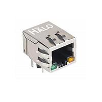 HALO Electronics HFJ11-E2450E-L15RL Modular 10/100 1x1 Tab Down RJ45 w/mag G/G(Y)LED