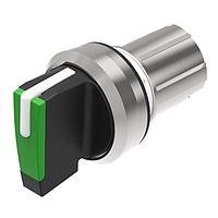 EAO 45-280S.2C50.003 Momentary-Rest-Momentary Selector switch actuator 3 positions green mom-0-mom 45? short lever front/housing metal