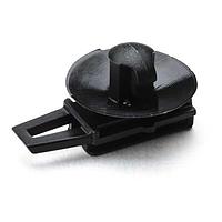 HellermannTyton 151-00775 Connector Clip Connector Clip with Round Arrowhead, 1.7-2.3 mm Panel Thick., 6.3-6.7 mm Hole Dia, PA66HIRHS, Black, 5000/box