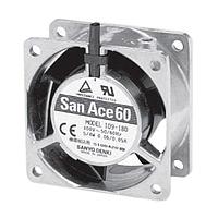 Sanyo Denki 9GV0648P1H03 Axial DC Axial Fan, 60x60x38mm, 48VDC, Guide Vane, Tachometer, PWM