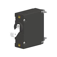 Carling Technologies AA1-B0-34-450-3B1-C Hydraulic-Magnetic 1-pole, Handle, 5 amp circuit breaker, Screw 8-32 Bus Type terminals, UL 1077 Recognized CSA Accepted