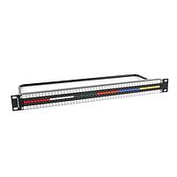 Switchcraft MMVP48K175T Patch Panels 1RU, 2X48 V-PBAY NORM, TERMINATED