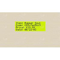 Matrix Orbital BLC2041 PC Bay Inserts, LCD Characters 20x4 Blk Txt Y/G B/G No Key w/ Beige Bkt