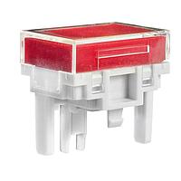 NKK Switches AT4027JC Cap, Rectangular RCT CLR LNS/RED FLTR LB W/ INCNDSCNT LAMP