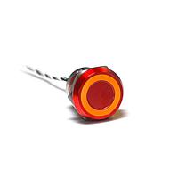 Bulgin MC25MORAM Capacitive Touch Switches 25mm Norm Op Al Red Anodised Amb LED