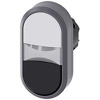 SIEMENS A6X30137825 Flat Button TWIN PUSHBUTTON. WHITE. BLACK