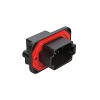 Amphenol SINE Systems AT13-08PB-BM01CP Automotive Connectors 8 Position 90  Flange Mount PCB Receptacle