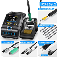 FNIRSI DWS-200 F245 Plus Power Repaid Heating Soldering Iron Station Kit (100°C~450°C, 200W)