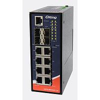 ORing IGPS-9084GP-LA Managed Ethernet Switches 12-port managed PoE switch; 8GE/PSE + 4 100/1000 SFP socket, non-IEEE 1588