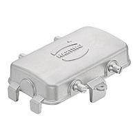 HARTING 19440100527 Hoods 10B INOX (Stainless Steel) Hood Side Entry, Double Lever, High Construction, M32