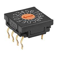 NKK Switches FR01FR16P Rotary Switches 10MM HEXADECIMAL 16P REAL CODED