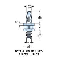 Heyco 10762 Threaded Support, Male HSCBS8-04 NATURAL NYL PCB Support