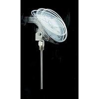 OMEGA J-0-150F-4-1/2 3 in and 5 in Dial Tilt Adjustable Bimetal Thermometer (150 °F, 1/2 in, NPT Male, 4 in)
