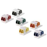 Panduit CMDGVLLCZIW Fiber Optic Connectors MiniCom Keyed (G-VL) Duplex LC Adapter